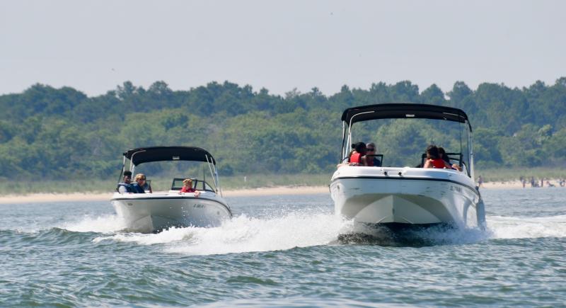 Freedom Boat Club Sea Sisters volunteer to take Children’s Beach House kids and staff on a tour of the Delaware Bay in the Lewes area.