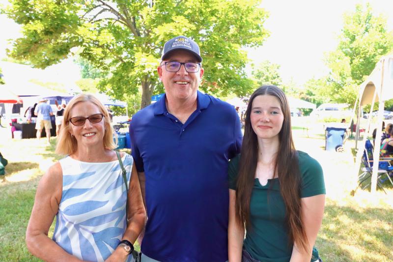 Enjoying the Juneteenth celebration are (l-r) Pam Costanzi, Fourth Street Preserve Open Space Alliance campaign manager, Sen. Russ Huxtable, D-Lewes, and Delaney Huxtable.