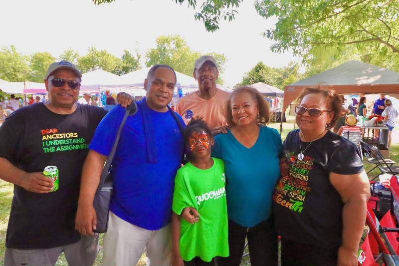 The Daisey family can trace their heritage in Lewes to 1773. Members shown are in front (l-r) Darryl Daisey, Darnell Daisey, Micah Ferguson, Sarah Daisey Minor and Debbie Daisey Street. Frank Minor is standing in back.
