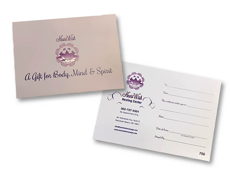 Heart Wish Gift Certificates