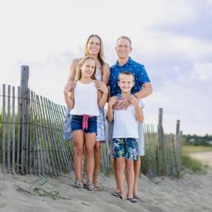 Family-Poses-on-Beach at-Cape-Henlopen-State-Park