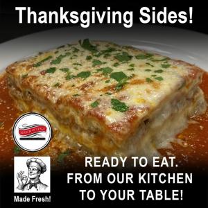 Thanksgiving, Meals, takeout, Lewes, Rehoboth, Side dishes, Touch of Italy